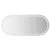Produktbild 2 för Badrumsspegel LED 100x45 cm oval
