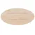 Produktbild 4 för Bordsskiva vit 60x30x2,5 cm oval massiv furu