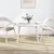 Produktbild 2 för Bordsskiva vit 110x55x2,5 cm oval massiv furu