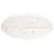 Produktbild 4 för Bordsskiva vit 110x55x2,5 cm oval massiv furu