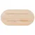 Produktbild 4 för Bordsskiva vit 60x30x2,5 cm oval massiv furu