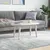 Produktbild 2 för Bordsskiva vit 80x40x2,5 cm oval massiv furu
