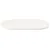 Produktbild 3 för Bordsskiva vit 90x45x2,5 cm oval massiv furu