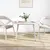 Produktbild 2 för Bordsskiva vit 100x50x2,5 cm oval massiv furu