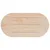 Produktbild 4 för Bordsskiva vit 100x50x2,5 cm oval massiv furu