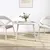 Produktbild 2 för Bordsskiva vit 110x55x2,5 cm oval massiv furu