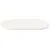 Produktbild 3 för Bordsskiva vit 110x55x2,5 cm oval massiv furu