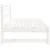 Produktbild 4 för Mittensoffa vit 120x80 cm massiv furu