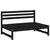 Produktbild 2 för Mittensoffa svart 120x80 cm massiv furu