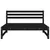 Produktbild 3 för Mittensoffa svart 120x80 cm massiv furu