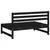 Produktbild 5 för Mittensoffa svart 120x80 cm massiv furu