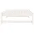 Produktbild 5 för Fotpall för trädgården vit 120x80 cm massiv furu
