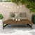 Produktbild 3 för Fotpall för trädgården honungsbrun 120x80 cm massiv furu