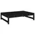 Produktbild 2 för Fotpall för trädgården svart 120x80 cm massiv furu