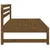 Produktbild 5 för Mittensoffa 2 st honungsbrun 120x80 cm massiv furu