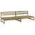 Produktbild 2 för Mittensoffor 2 st 120x80 cm impregnerad furu