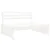 Produktbild 2 för Mittensoffa vit 120x80 cm massiv furu