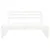 Produktbild 3 för Mittensoffa vit 120x80 cm massiv furu