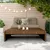 Produktbild 3 för Fotpall för trädgården honungsbrun 120x80 cm massiv furu
