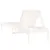 Produktbild 6 för Solsängar 2 st vit 199,5x60x74 cm massiv furu