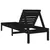 Produktbild 6 för Solsängar 2 st svart 199,5x60x74 cm massiv furu