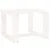 Produktbild 2 för Trädgårdsbord vit 40x38x28,5 cm massiv furu