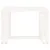 Produktbild 3 för Trädgårdsbord vit 40x38x28,5 cm massiv furu