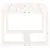 Produktbild 4 för Trädgårdsbord vit 40x38x28,5 cm massiv furu