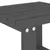 Produktbild 6 för Trädgårdsbord grå 40x38x28,5 cm massiv furu