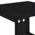 Produktbild 6 för Trädgårdsbord svart 40x38x28,5 cm massiv furu