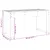 Produktbild 8 för Trädgårdsbänk vit 80x38x45 cm massiv furu