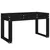 Produktbild 2 för Trädgårdsbänk svart 80x38x45 cm massiv furu