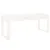 Produktbild 2 för Trädgårdsbänk vit 110x38x45 cm massiv furu