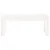 Produktbild 3 för Trädgårdsbänk vit 110x38x45 cm massiv furu
