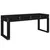 Produktbild 2 för Trädgårdsbänk svart 110x38x45 cm massiv furu