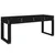 Produktbild 5 för Trädgårdsbänk svart 110x38x45 cm massiv furu