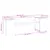 Produktbild 9 för Skrivbord honungsbrun 184,5x39,5x56,5 cm massiv furu