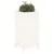 Produktbild 3 för Odlingslåda 40x40x78 cm vit massiv furu