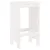 Produktbild 6 för Barstolar 2 st vit 40x36x75 cm massiv furu
