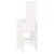 Produktbild 6 för Barstolar 2 st vit 40x42x120 cm massiv furu