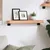 Produktbild 2 för Vägghylla ljusbrun 60x10x6 cm behandlad massiv ek