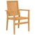 Produktbild 3 för Stapelbara trädgårdsstolar 2 st 56,5x57,5x91 cm massiv teak