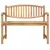 Produktbild 3 för Trädgårdsbänk 114x59x87 cm massiv teak