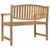 Produktbild 5 för Trädgårdsbänk 114x59x87 cm massiv teak