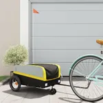 Cykelvagn svart och gul 30 kg järn