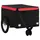 Cykelvagn svart och röd 30 kg järn