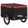 Cykelvagn svart och röd 30 kg järn