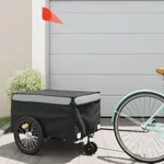 Cykelvagn svart och grå 45 kg järn
