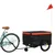 Produktbild 3 för Cykelvagn svart och orange 45 kg järn