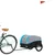 Produktbild 3 för Cykelvagn svart och blå 30 kg järn
